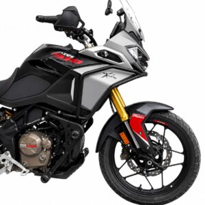 TVS Apache RTX Lower Crash Guard with dual Sliders - Black
