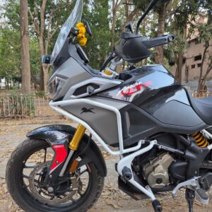 TVS Apache RTX 300 Upper crash guard - White