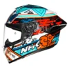 K5R ALEX ESCRIG #7 WHITE RED GLOSSY